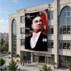 Punto Dizayn Ay Yıldızlı Bayrak Atatürk Portresi Poster Bayrak Raşel Kumaş 6x9 Metre ATA15