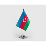 Punto Dizayn Azerbaycan Devleti Tekli Saten Masa Bayrağı Seti