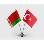 Punto Dizayn Belarus ve Türkiye Bayrağı Ikili Saten Masa Bayrağı Takımı