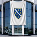 Punto Dizayn Bosna Hersek Bayrağı 140GR Premium Raşel Kumaş 400X600CM