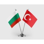 Punto Dizayn Bulgaristan Bayrağı ve Türk Bayrağı Ikili Saten Masa Bayrağı Takımı