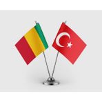 Punto Dizayn Gine ve Türkiye Bayrağı Ikili Saten Masa Bayrağı Takımı