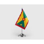 Punto Dizayn Grenada Devleti Tekli Saten Masa Bayrağı Seti