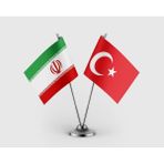 Punto Dizayn Iran Bayrağı ve Türk Bayrağı Ikili Saten Masa Bayrağı Takımı