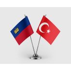 Punto Dizayn Lihtenştayn ve Türkiye Bayrağı Ikili Saten Masa Bayrağı Takımı