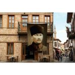 Punto Dizayn Mavi Gözlü Atatürk Portresi Poster Bayrak Premium Raşel Kumaş 300X450CM ATA11