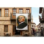 Punto Dizayn Mustafa K. Atatürk Portresi Poster Bayrak Premium Raşel Kumaş 300X450CM ATA12