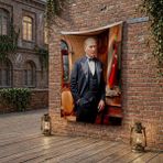 Punto Dizayn Mustafa Kemal Atatürk Takım Elbiseli Poster Bayrak Raşel Kumaş 100X150 cm ATA47