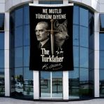 Punto Dizayn Ne Mutlu Türküm Diyene Atatürk Bozkurt Kılıç Poster Bayrak Raşel Kumal 4x6 Metre ATA83