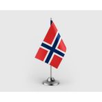 Punto Dizayn Norveç Devleti Tekli Saten Masa Bayrağı Seti