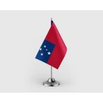 Punto Dizayn Samoa Devleti Tekli Saten Masa Bayrağı Seti