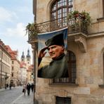 Punto Dizayn Selam Veren Ulu Önder Gazi Mustafa Kemal Atatürk Poster Bayrak Premium Raşel Kumaş ATA63