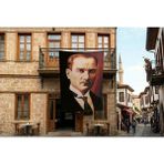 Punto Dizayn Sivil Gazi Mustafa Kemal Atatürk Portre Poster Bayrak Premium Raşel Kumaş 300X450CM Ata5