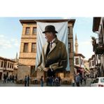 Punto Dizayn Sivil Mustafa Kemal Atatürk Poster Bayrak Premium Raşel Kumaş ATA18