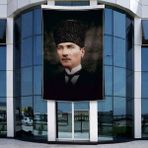 Punto Dizayn Sivil Mustafa Kemal Atatürk Poster Bayrak Raşel Kumal 4x6 metre ATA35