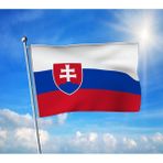 Punto Dizayn Slovakya Bayrağı Premium Raşel Kumaş 70X105 cm