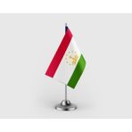 Punto Dizayn Tacikistan Devleti Tekli Saten Masa Bayrağı Seti
