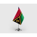Punto Dizayn Vanuatu Devleti Tekli Saten Masa Bayrağı Seti