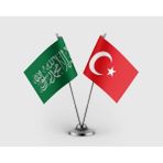 Punto Dizayn Yeşil Kelime-I Tevhid ve Türk Bayrağı Ikili Saten Masa Bayrağı Takımı