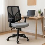 Punto Gri Çalışma Koltuğu | Ofis Çalışma ve Toplantı Koltuğu
