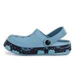 Pupil London Wembley-02 Mavi Renk Arka Kayışlı Baskılı Erkek Çocuk Terlik