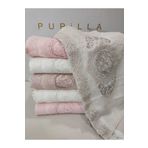 Pupilla Collection Bambu Nakışlı Güpürlü El Havlu seti 6 Adet 50x90cm Olivyum