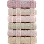 Pupilla Collection Elit Pastel Bambu 50*90 6'Lı Yüz Havlusu - Asorti - 50 x 90 cm - Çok Renkli