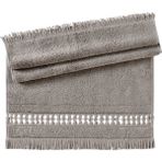 Pupilla Collection Elmira 50*90 El Işi Tekli Penye Yüz Havlusu - Lila - 50 x 90 cm