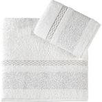 Pupilla Collection Güldeste Bambu 2'li Banyo Havlu Seti (50*90+70*140) - Krem - 50 x 90 cm