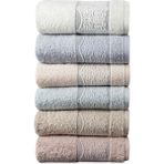 Pupilla Collection Hilton %100 Pamuk 50*90 6'Lı Yüz Havlusu - Asorti - 50 x 90 cm - Çok Renkli