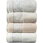Pupilla Collection Krenat 50*90 Penye 4'Lü Yüz Havlusu - Asorti - 50 x 90 cm - Çok Renkli