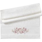 Pupilla Collection Luiza Penye El Işi Nakışlı 50*90 Tekli Yüz Havlusu(Kutulu) Yıldız Desen - Ekru - 50 x 90 cm