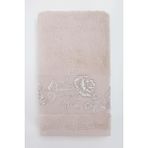 Pupilla Collection Ninna 50*90 Tekli Nakışlı Penye Yüz Havlusu - Pudra - 50 x 90 cm