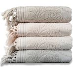 Pupilla Collection Perla Pamuk 50*90 4'lü Yüz Havlusu - Renkli - 50 x 90 cm - Çok Renkli