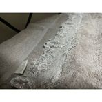 Pupilla Güpürlü El Yüz Havlusu - 50 x 90 cm - Koyu Mürdüm