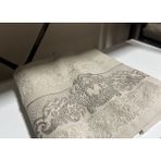 Pupilla Jakarlıdray Etnik Desenli Marakas El Yüz Havlusu - 50 x 90 cm - Ekru - Taş