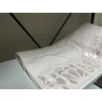 Pupilla Kadife Jakarlı El Havlusu - 50 x 90 cm - 50 x 90 cm - Açık Pembe - Beyaz