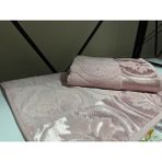 Pupilla Kadife Jakarlı El Havlusu - 50 x 90 cm - 50 x 90 cm - Solgun Pembe