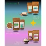 Puravert Keten Tohumu 250 gr - Puravert Kinoa 250 gr - Puravert Siyez Unu 500 gr 3'ü Bir Arada - 1 kg