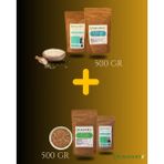 Puravert Keten Tohumu 500 gr -Puravert Kinoa 500 gr 2'si Bir Arada - 1 kg