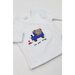 Pure Baby Natura 5'li Bebek Takımı, Zıbın,şapka, Eldiven, Hastane Çıkış Seti - 3 - 6 Ay - 00Mavi