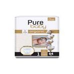 Pure Baby Organic No:1 Yenidoğan 64 Adet Bebek Bezi