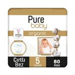 Pure Baby Organic No:5 Junior 80 Adet Bebek Bezi