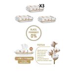 Pure Baby Wet Wipes Organic Cotton Bebek Islak Mendili 90'Lı 3 Paket (90X3) 270 Yaprak