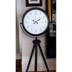 Pure Black Tripod Ayaklı Saat Vitrin