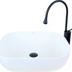 Pure Concept W-280 50 cm Beyaz Tezgah Üstü Çanak Lavabo