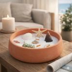Pure Design Büyük Tabak Soya Wax Mum - Kiremit - 23 Adet