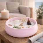 Pure Design Büyük Tabak Soya Wax Mum - Pembe - 19 Adet