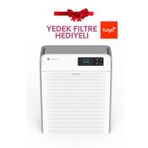 Pure Flat Hava Temizleme Cihazı, Iyonizer, Uv, Wi-fi, Yedek Hepa Filtre Hediyeli (Beyaz)