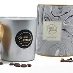 Pure Grace Kokulu Soya Mumu Doğal Ev 40 Saat Yanma Zamanı Camı Ev Hediyesi 210 g (Vanilya Gökyüzü)